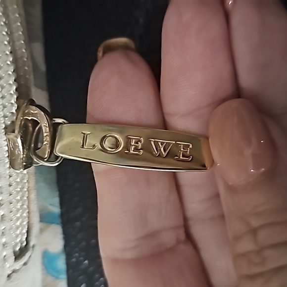 Loewe Rare Damier Teal Pasley  Suede Handbag.. - Picture 3 of 5